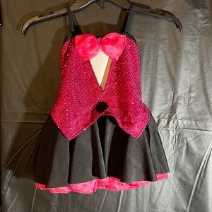 Tuxedo style skater dance costume